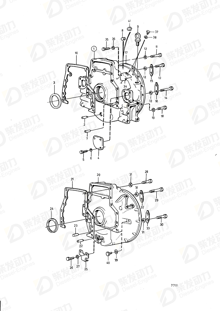 volvo penta Plug 786599 Drawing